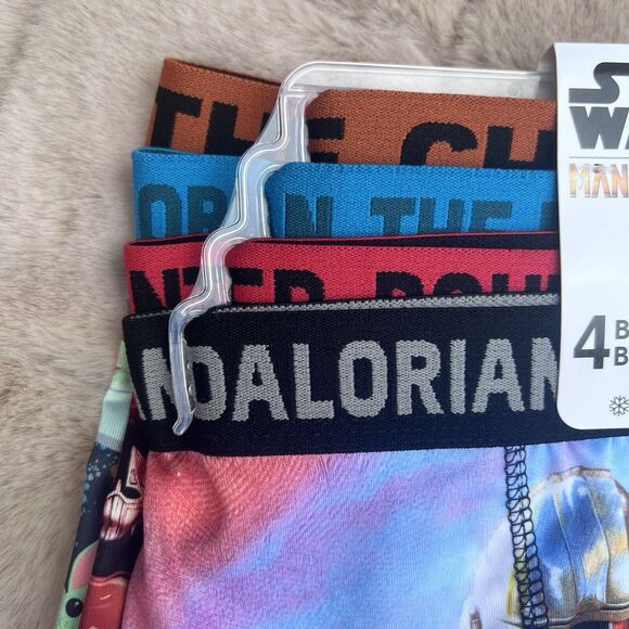 Star Wars Mandalorian Underwear Boys Size 10 Boxer Briefs Set of 4 Baby Yoda - Picture 8 of 8